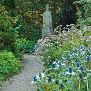 Virgins walk statue in gardens 2016