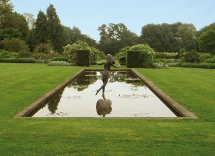 Waterlily Canal And Miranda's Border at Waterperry Gardens