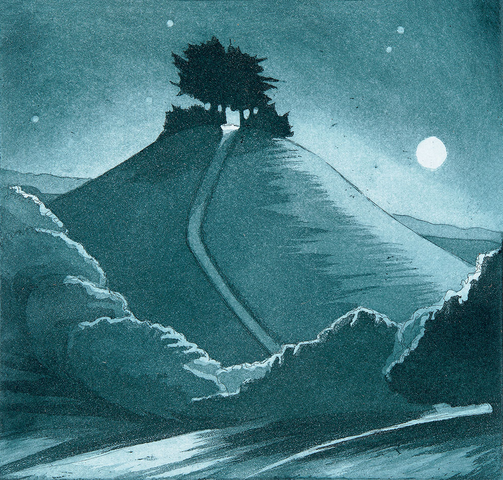 Hill top trees Morna Rhys Hill top trees